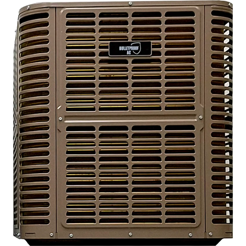 BulletProof AC high efficiency outdoor condenser for Florida HVAC systems
contractor grade AC condensing unit installation ready
SEER2 high performance air conditioner condenser unit