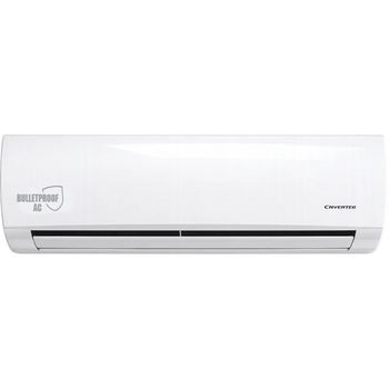 BulletProof AC ductless mini split indoor unit wall mounted
high efficiency mini split AC outdoor condenser unit
quiet ductless heating and cooling system installation
