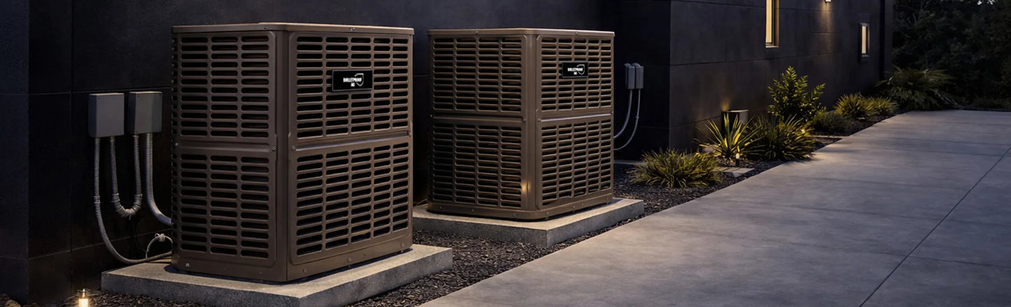 BulletProof AC high efficiency outdoor condenser for Florida HVAC systems
contractor grade AC condensing unit installation ready
SEER2 high performance air conditioner condenser unit