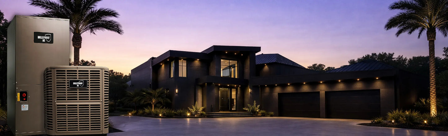 BulletProof AC delivers high-efficiency HVAC systems, condensers, air handlers, and insulated ductwork engineered for durability, performance, and professional installation. 